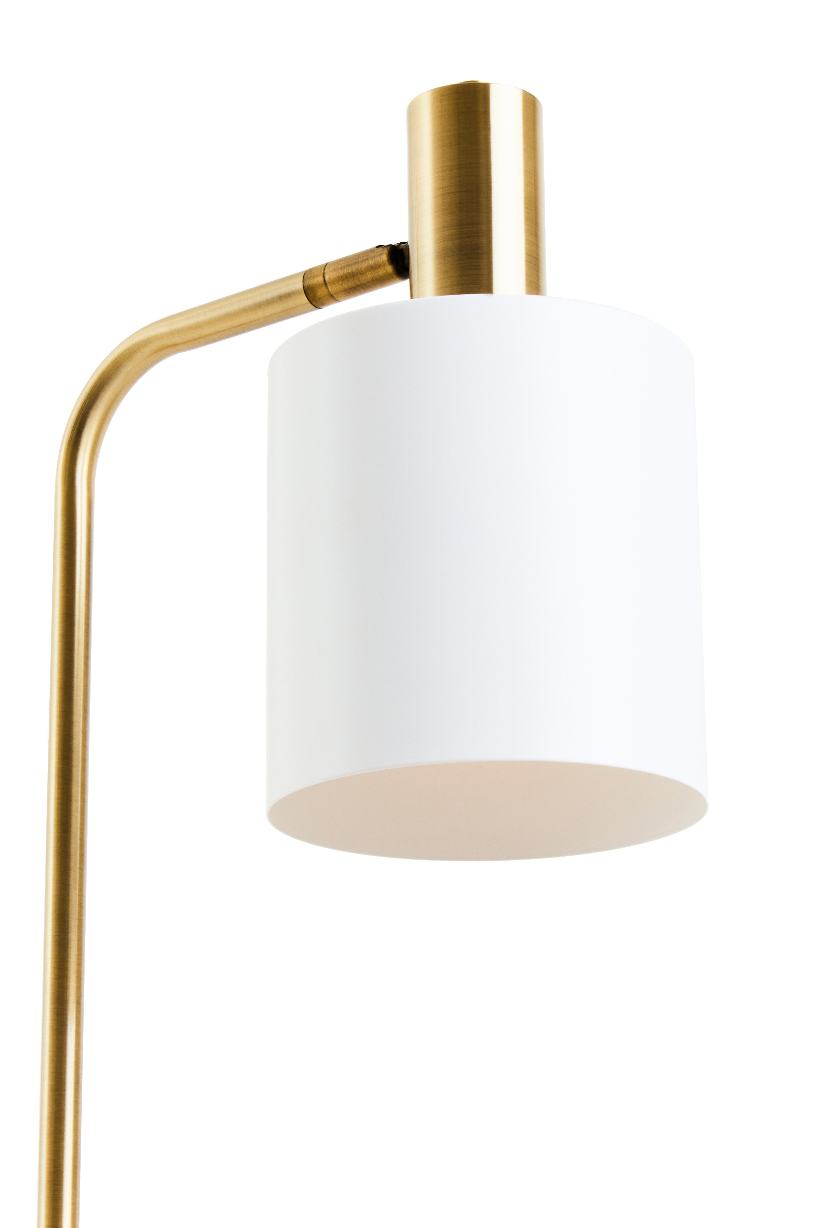 Clyde White Marble & Gold Floor Lamp
